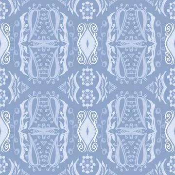 Baroque pattern. Royal damask texture. Art rococo style decor. Stock Illustration