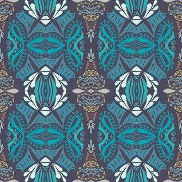 Baroque pattern. Royal damask texture. Art rococo style decor. 스톡 일러스트