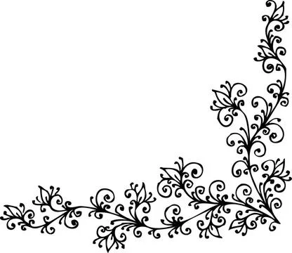 Baroque Pattern vignette Baroque Pattern vignette Copyright: xZoonar.com/A... Foto stock