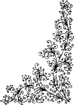 Baroque pattern vignette  스톡 일러스트