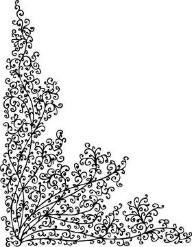 Baroque Pattern vignette LXI Baroque vignette 61. Eau-forte black-and-whit... Stock Photos