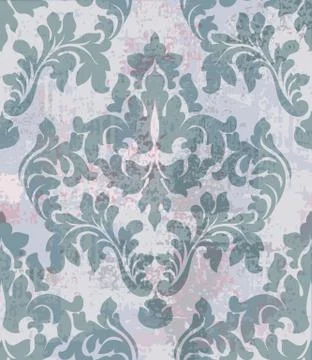 Baroque pattern vintage background Vector. Ornamented texture luxury design.  Stock Illustration