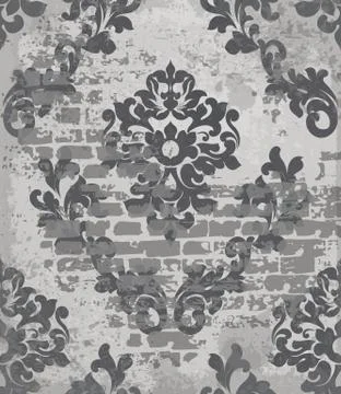 Baroque pattern vintage background Vector. Ornamented texture luxury design.  스톡 일러스트