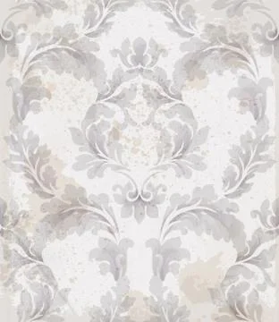 Baroque pattern vintage background Vector. Ornamented texture luxury design.  스톡 일러스트