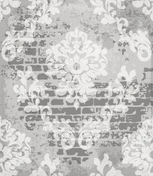 Baroque pattern vintage background Vector. Ornamented texture luxury design.  스톡 일러스트