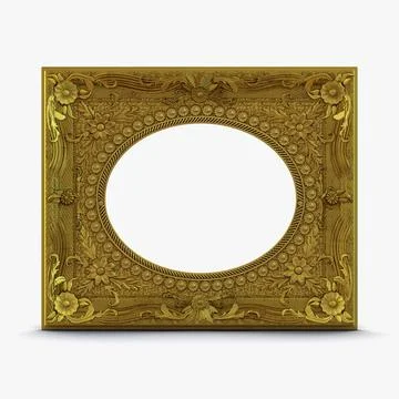 Baroque Picture Frame 4 3D Model ~ 3D Model #90845150