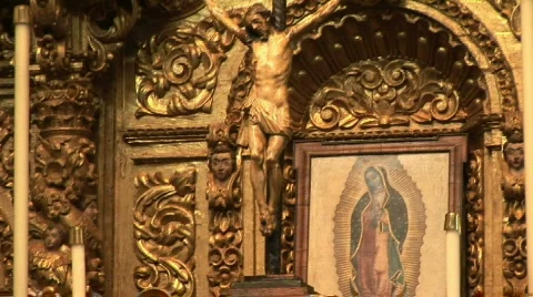 Baroque Retablo Stock Footage 541988