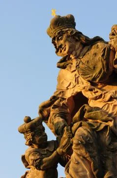 Baroque sculpture Stock Photos