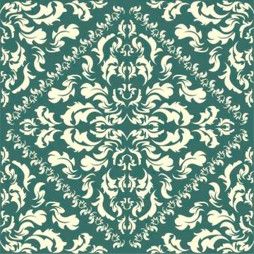 Baroque Seamless Pattern Stock Illustration