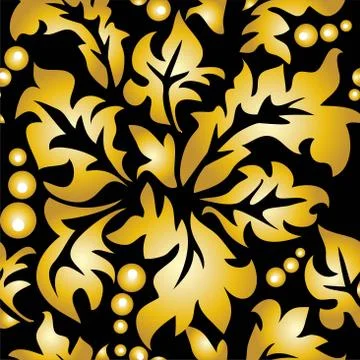 Baroque Seamless Pattern Stock Illustration