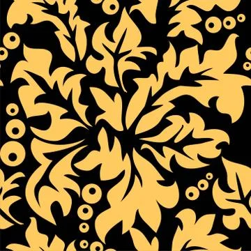 Baroque Seamless Pattern Stock Illustration