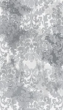 Baroque texture grunge background Vector. Floral ornament pattern decoration  イラスト素材