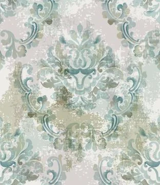Baroque texture pattern Vector. Floral ornament decoration. Victorian engrave 스톡 일러스트
