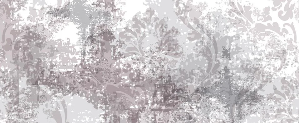 Baroque texture pattern Vector. Floral ornament decoration. Victorian engrave Illustrazione stock