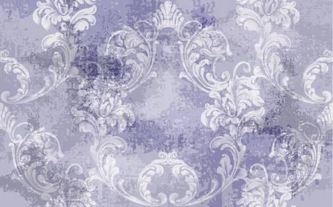 Baroque texture pattern Vector. Floral ornament decoration. Victorian engrave 스톡 일러스트