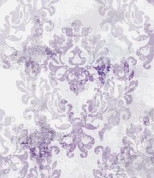 Baroque texture pattern Vector. Floral ornament decoration. Victorian engrave Illustrazione stock