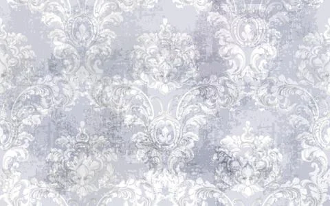 Baroque texture pattern Vector. Floral ornament decoration. Victorian engrave Illustrazione stock
