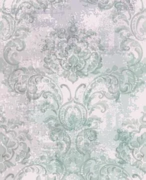 Baroque texture pattern Vector. Floral ornament decoration. Victorian engrave Stockillustratie