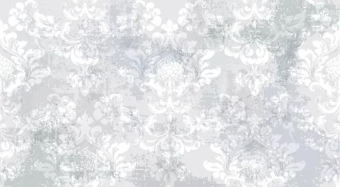 Baroque texture pattern Vector. Floral ornament decoration. Victorian engrave Stock Illustration
