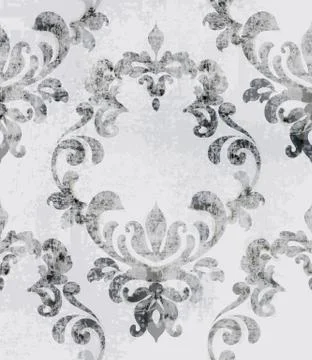 Baroque texture pattern Vector. Floral ornament decoration. Victorian engrave 스톡 일러스트