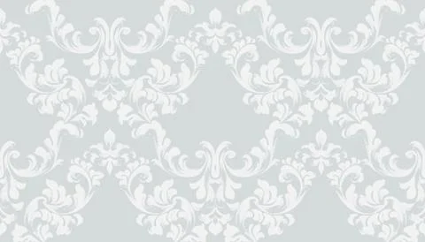 Baroque texture pattern Vector. Floral ornament decoration. Victorian engrave 스톡 일러스트