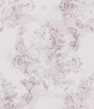 Baroque texture pattern Vector. Floral ornament decoration. Victorian engrave Illustrazione stock