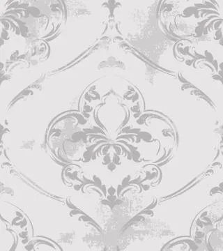 Baroque texture pattern Vector. Floral ornament decoration. Victorian engrave Stockillustratie