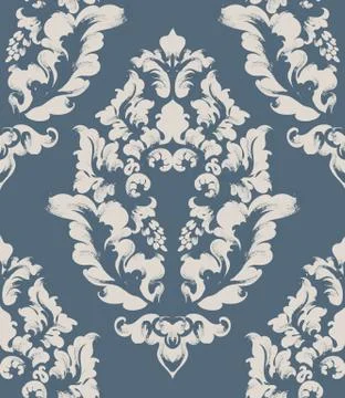 Baroque texture pattern Vector. Floral ornament decoration. Victorian engrave 스톡 일러스트