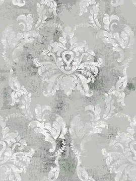 Baroque texture pattern Vector. Floral ornament decoration. Victorian engrave イラスト素材