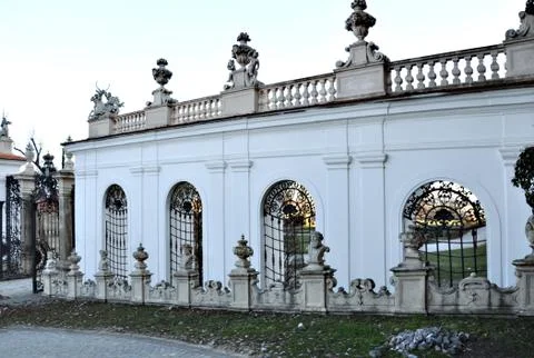 Baroque wall Foto stock