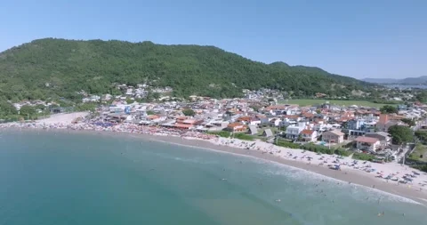 Barra da Lagoa Beach with LUT Stock Footage 336401880