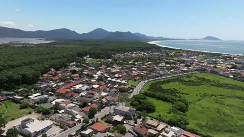 BARRA DO LAGOA, BEACH, FOREST, BRAZIL, FLORIANOPOLIS Stock Footage 239964678