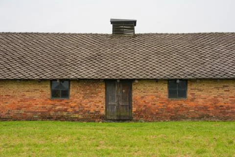 Barracks at Birkenau Stock Photos