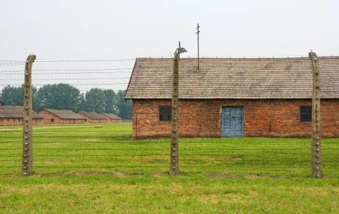 Barracks at Birkenau Stock Photos