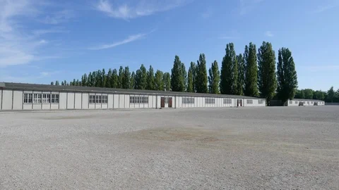 Barracks of the Dachau concentration camp Stock Footage 115269269
