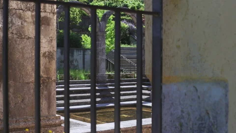 Barracks of the Immaculate Conception. Overview of the ruins Stock Footage 154261661