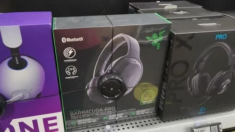 Barracuda Pro Bluetooth Headset Stock Footage 206834829