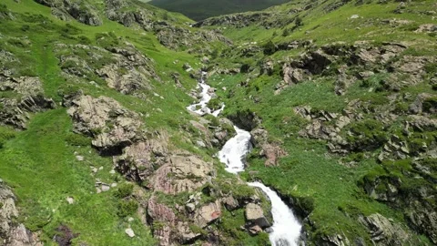 Barranco de Berasti, Clot de la Mainera, edges of Llessui, Llessui Stock Footage 312384693