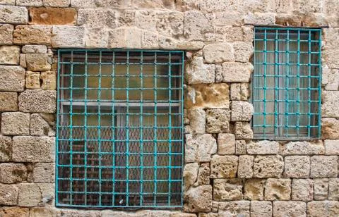 Barred windows Stock Photos