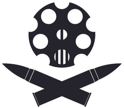 Barrel and Bullets Black Stock Illustration