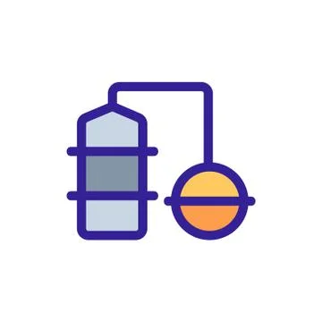 Barrel with beer icon vector. Isolated contour symbol illustration 库存插图