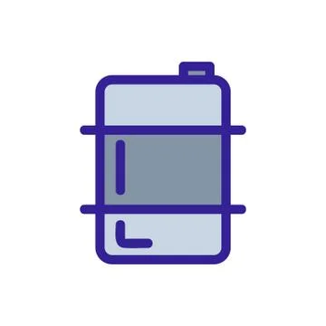 Barrel with beer icon vector. Isolated contour symbol illustration Illustration