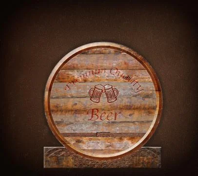 Barrel beer. Stock Illustration