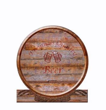Barrel beer. Stock Illustration