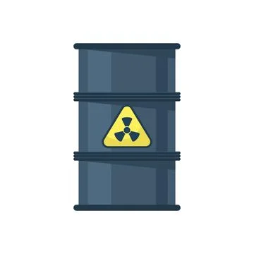 Barrel with danger symbol concept Stock Illustration