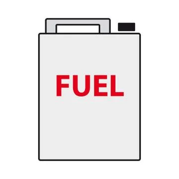 Barrel of fuel on white background Stock Illustration