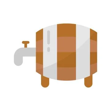 Barrel Icon Image. Stock Illustration