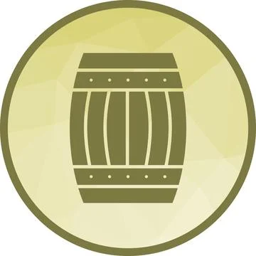 Barrel icon vector image. Stock Illustration