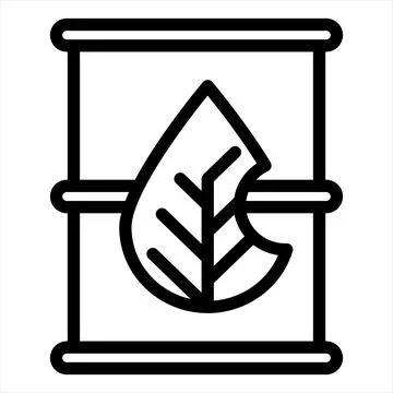 Barrel line icon vector illustration isolated on white background Illustrazione stock