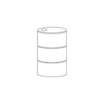 Barrel oil. flat vector icon Stock Illustration